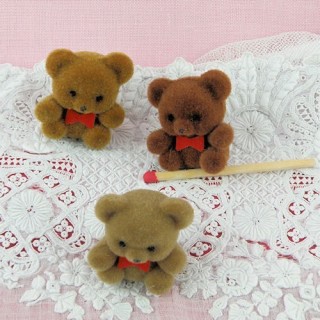 maison de poupées Nursery accessoire Brown Teddy Bear miniatures 42 mm Tall miniature 