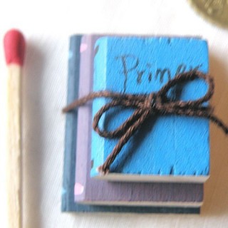 Miniature book stack 2 cm