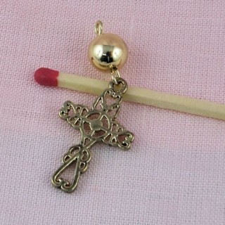 Doll miniature jewel cross