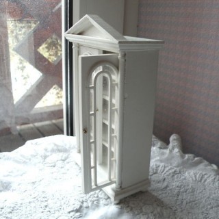 Cupboard white painted doll...