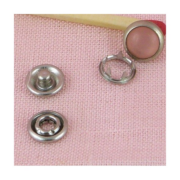 pearly or colored mini snaps fastener 8 mm