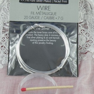 Siver plated jewelry wire 1...