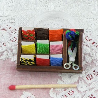 Small sewing box for doll,...