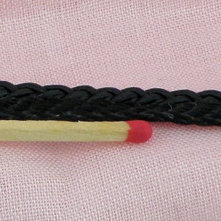 Satin braided piping 4 mms