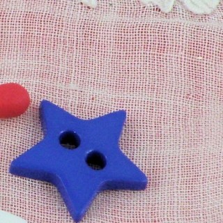 Button star two holes 12 mms.