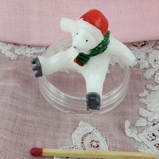 Ours Père Noël miniature...