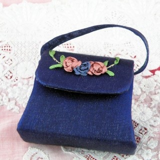 Fabric purse miniature 6...