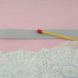 Luxurous cotton ribbon, 1 cm, 10 mm.