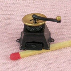 Moulin à café rétro miniature de poupée 2 cm 4 pièces