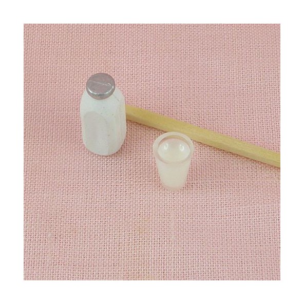 Bidon lait miniature maison poupée 25 mm