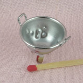 Miniature Anti grey round tin container 2.75 inches