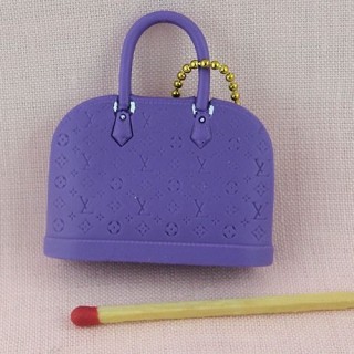 Hand bag miniature for dollhouse 2 cms