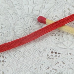 Mini Ruban coton, lacet plat étroit, galon poupée,  3 ,6 mm.