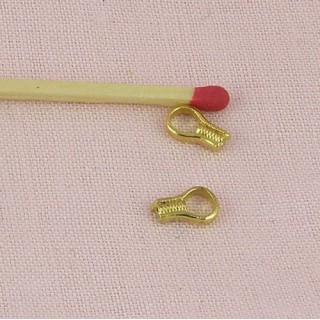 Gold plaqued crimp covers 4 mms