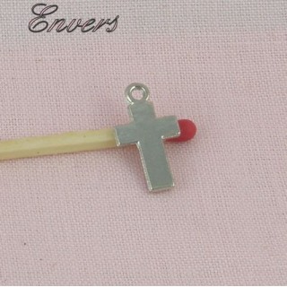 small cross charm for doll 13 mm