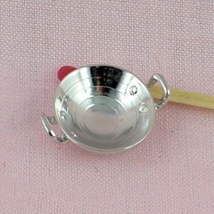 Dinette: passoire cuisine, miniature poupée 5,5 cm, 55 mm.