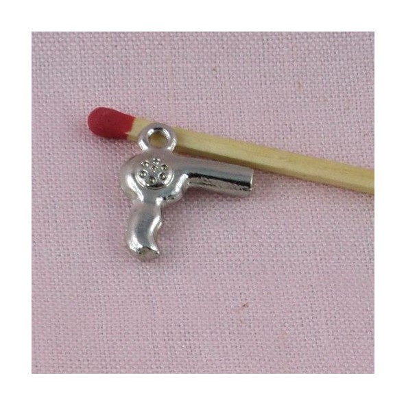 Hairdryer metal , miniature for doll house.