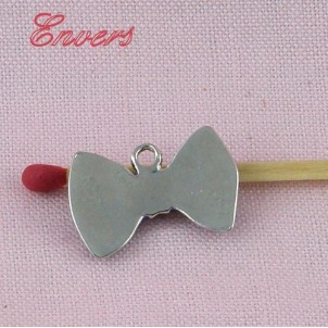 Metal bow, decoration, bracelet charm, charms 1,4 cms.