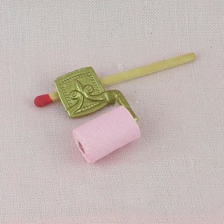 Enrouleur papier toilette miniature poupée, .