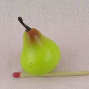 Pears, apples, bananas, fruits miniatures for doll, 1 cm.