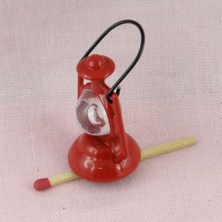 Lampe à pétrole miniature, lanterne poupée, lampe tempête Barbie.