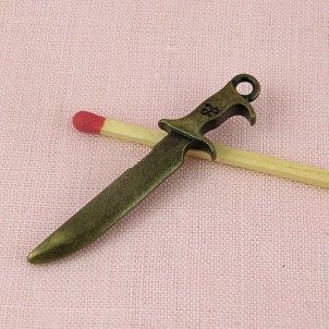 Pendant Pirate's cutlasst, charm, miniature, 4,5 cm.