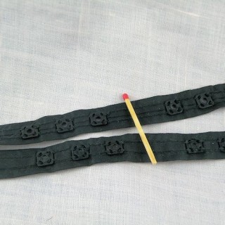 Snap tape, ribbon with grommets, Plastic Snap-Tape.