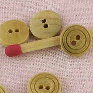 Small Wooden buttons 9mm