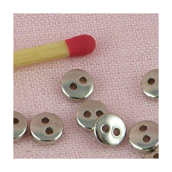 Small metal buttons 5 mms