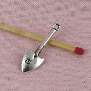 Marteau métal, outils miniatures, breloque, 2,5 cm.