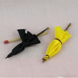 Umbrellas miniature for doll house 6 cms.