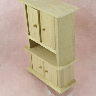 Kitchen miniature wooden dresser 11 cms