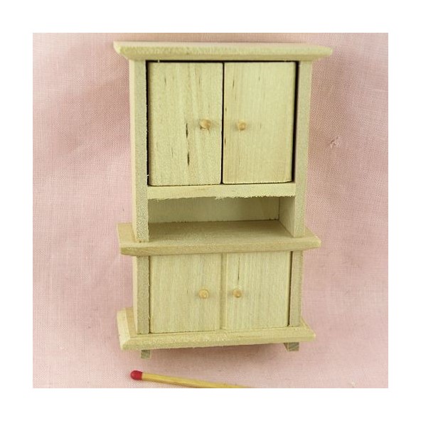 Kitchen miniature wooden dresser 11 cms