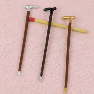 Walking Stick miniature for doll house 7 cms.