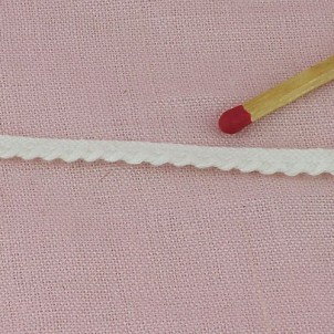 Tiny Piping cotton ribbon, Rick Rack 2 mms.