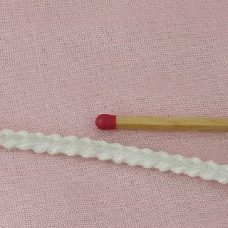 Tiny Piping cotton ribbon, Rick Rack 2 mms.