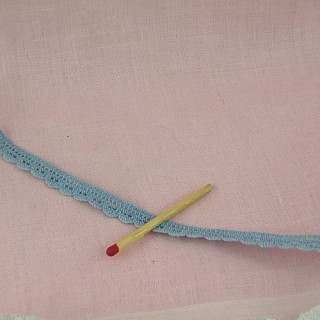 Dentelle elastique coton 9 mm vendue au mètre
