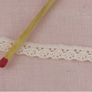 Vintage lace ribbon,  fine, synthetic material, 