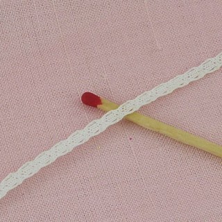 Dentelle coton entre-deux mini 5 mm