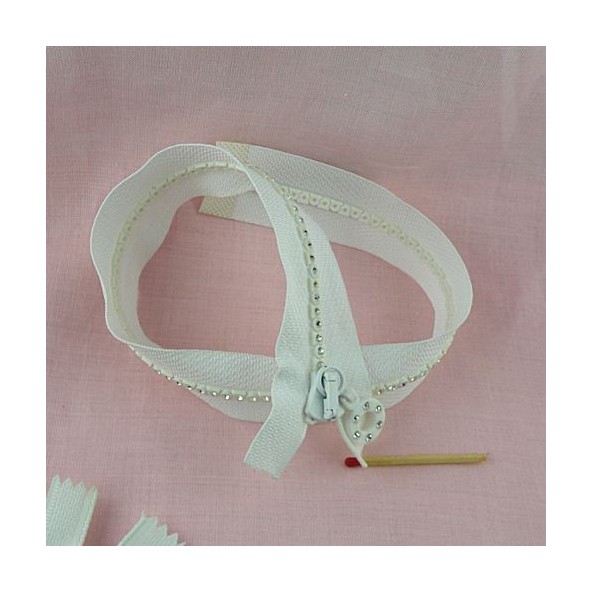 Separate Snap tape with Rhinestone, 40 cms.