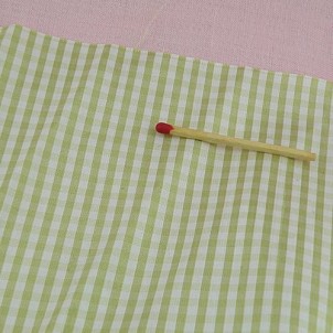 Silk fabric Vintage Checked fabric, sell by square, doll clothes.