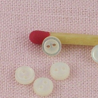 Small pearly buttons with edge 4 mms.