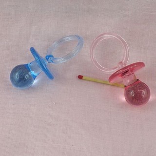 Pacifier for doll, pendant 7,5 cms