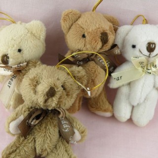 Small plush Bear jointed 7 cms
