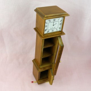 Horloge grand-père de parquet miniature maison poupée