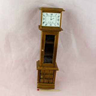 Horloge de parquet miniature maison poupée décorative
