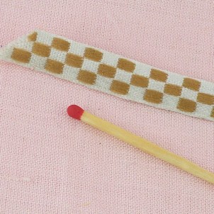 Antique, vintage cotton embroidery ribbon, 1cm.
