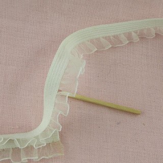 Flounced organza ribbon wrinkled sell by meter