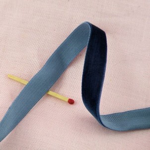 Velvet black ribbons, Ribbon in fabric velevt
