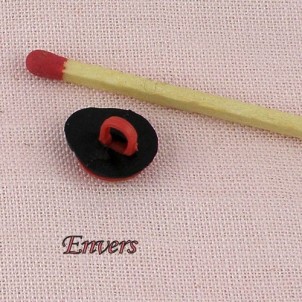 Shank small ladybuggs button 1cm.